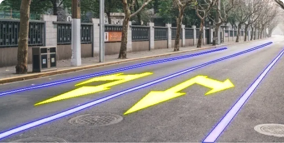 車線アノテーション